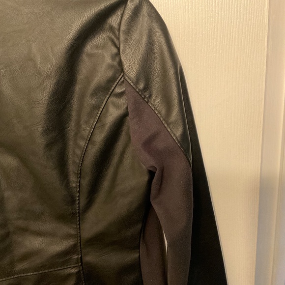 Faux leather Blazer, black - Picture 7 of 10